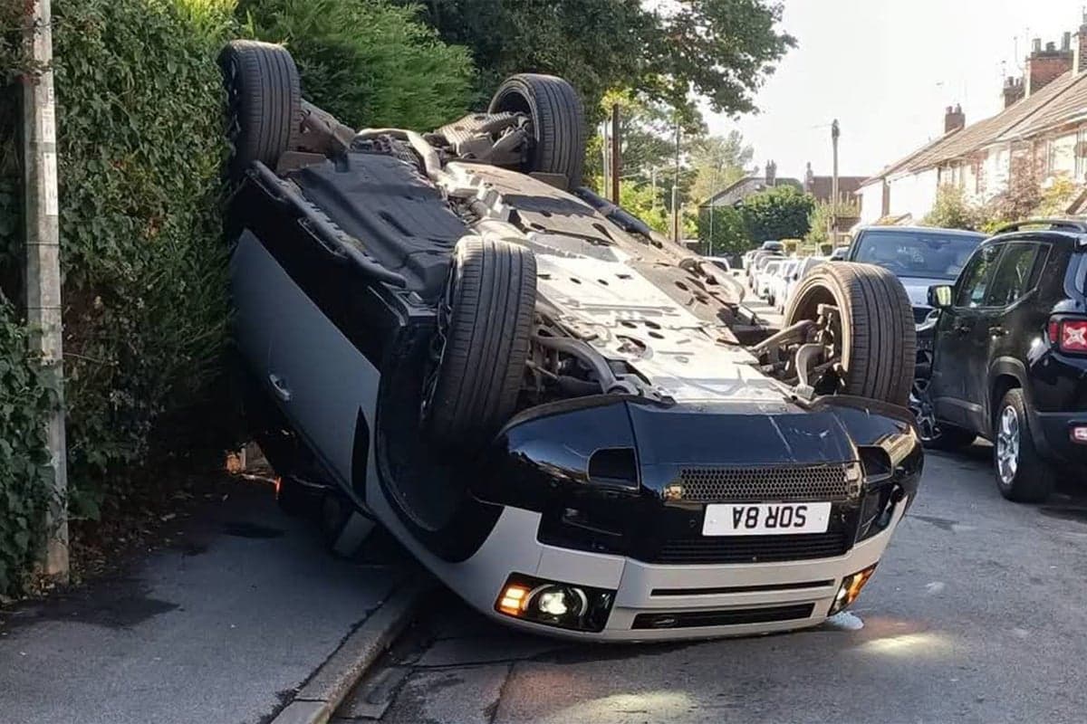 Premier League star Sorba Thomas ‘totally unscathed’ after flipping his car