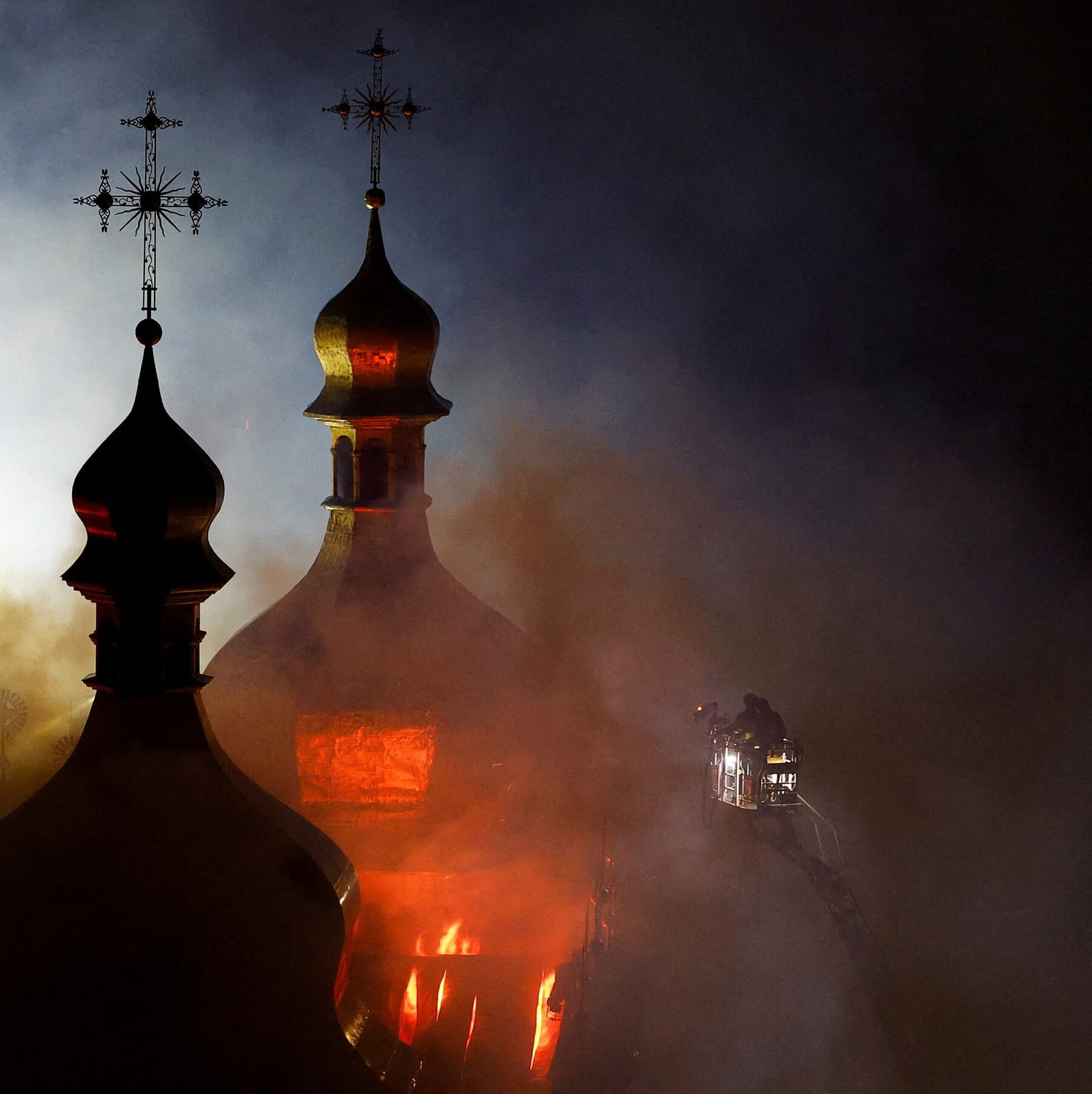 As Russia Strikes Ukraine, a Cultural Symbol Catches Fire