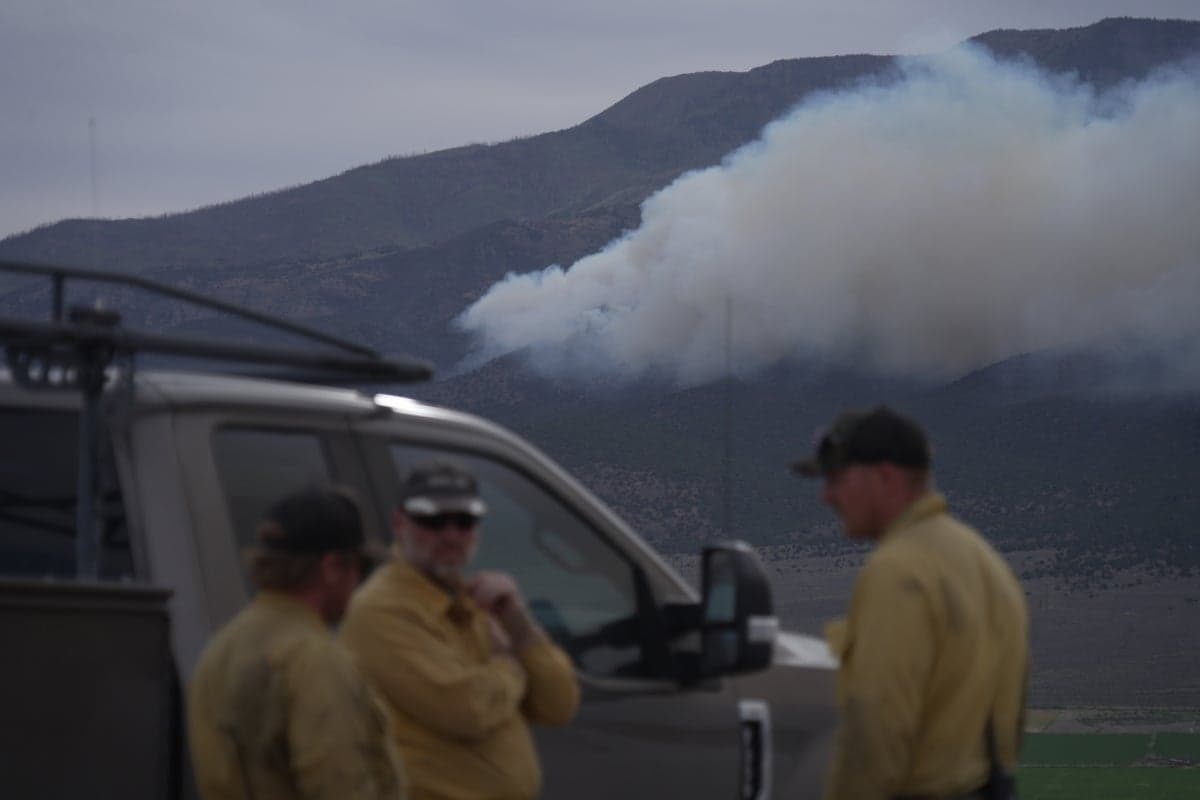 Fast-moving wildfire spreads through western US as restrictions put in place 