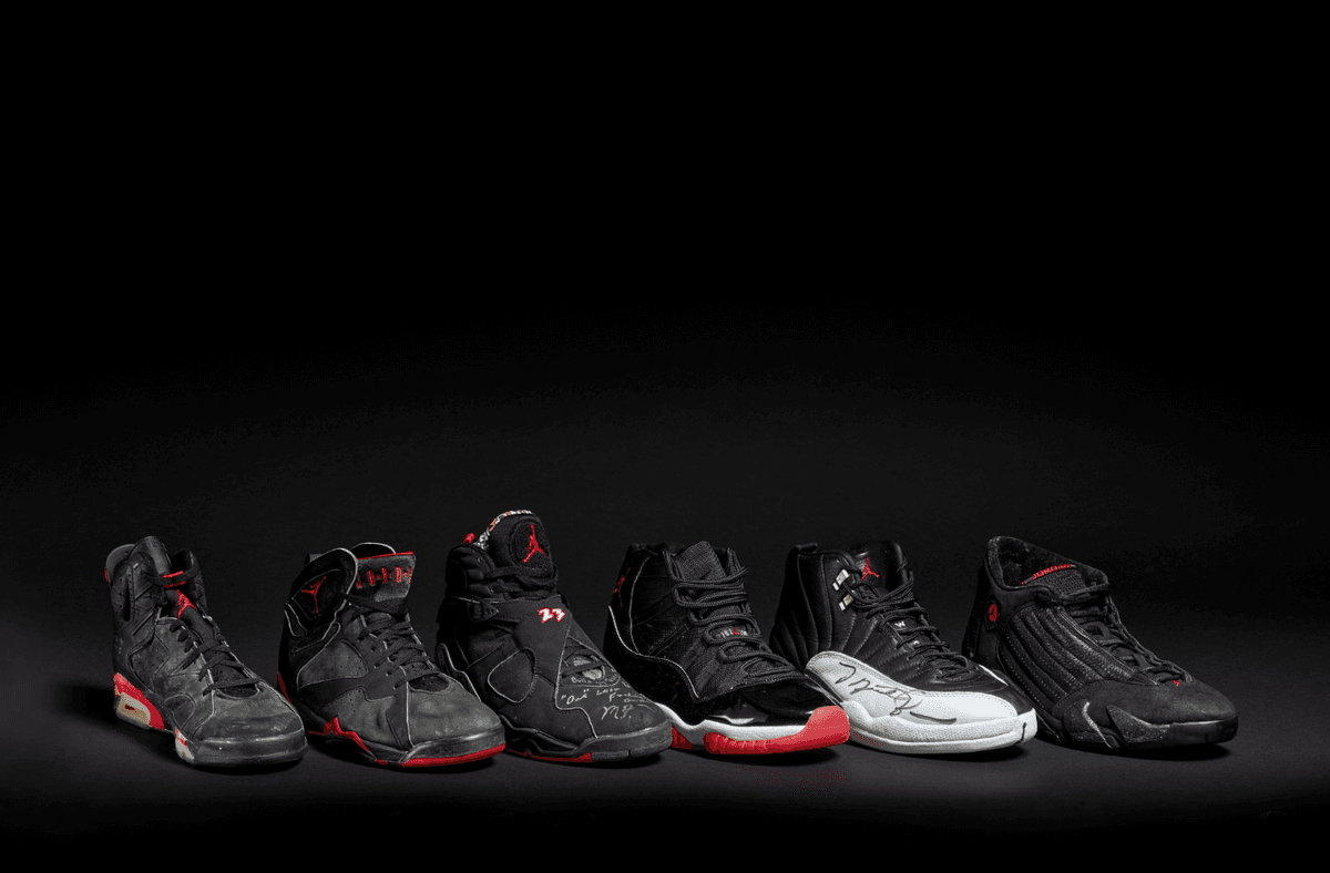 Michael Jordan’s championship sneakers sell for $8m at auction