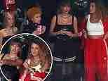 Taylor Swift's Super Bowl squad! Blake Lively brings the glamour alongside rapper Ice Spice as singer brings her A-list besties to cheer on Travis Kelce