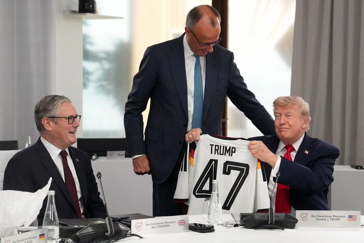 Lavish banquet and a personalised football shirt: How Europe is still mollycoddling Trump at the G7