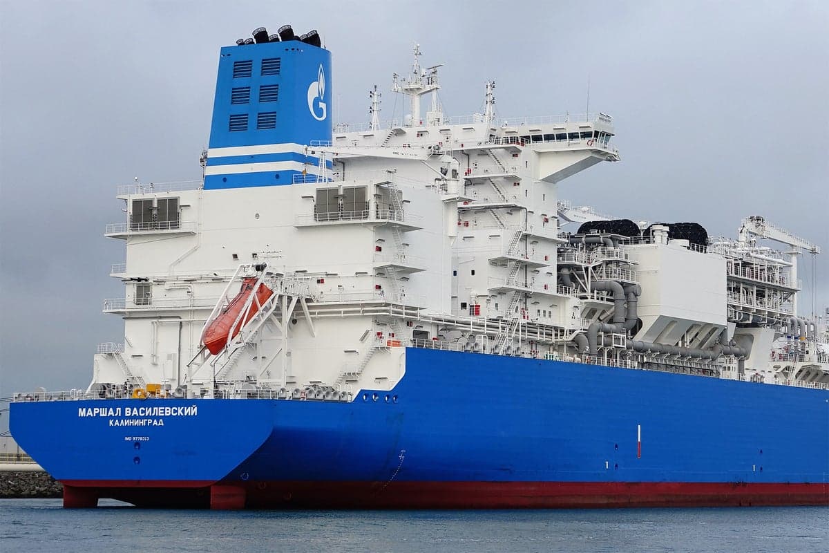 Russia arms civilian gas ship with machine guns in ‘hostile message to Nato’