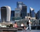 UK economy unexpectedly grows in August despite fall in consumer spending