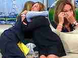 Kate Garraway fights back tears as she comforts Barnaby Webber's heartbroken mother one year after he was brutally stabbed to death by Nottingham knifeman
