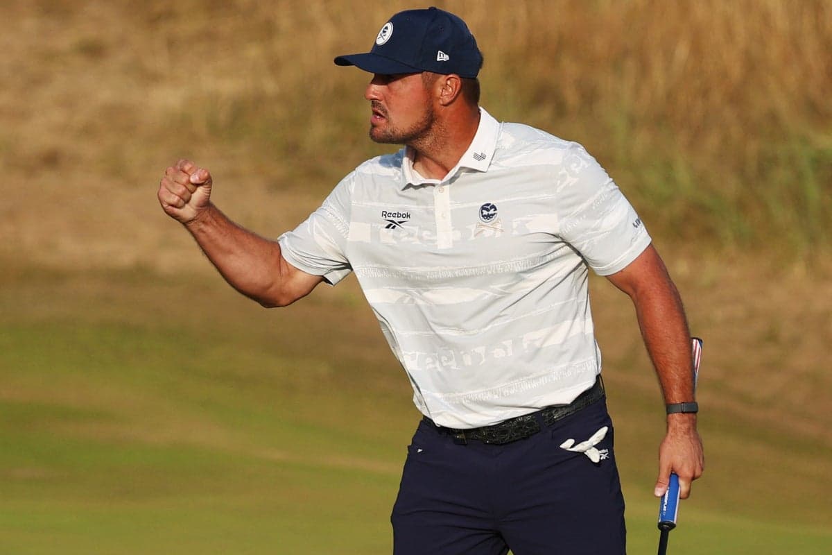 Bryson DeChambeau reprises role as pantomime villain in The Open soap opera