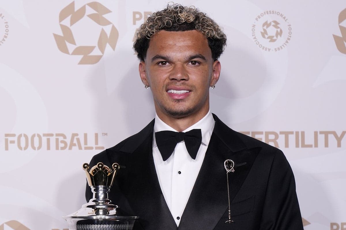 Nico O’Reilly reveals next target after being crowned PFA Young Player of the Year