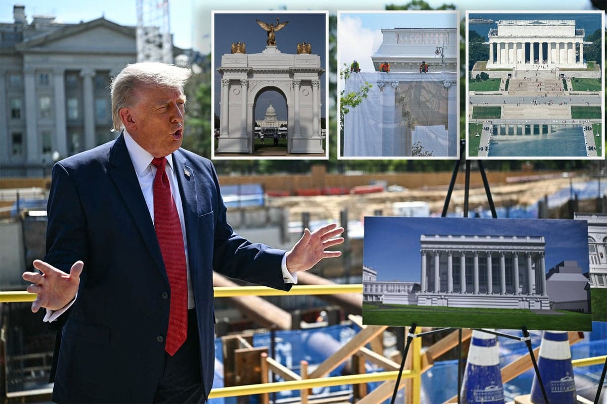 Trump’s $1.2B DC makeover is draping the capital in tarps and gold — and draining Americans’ pockets