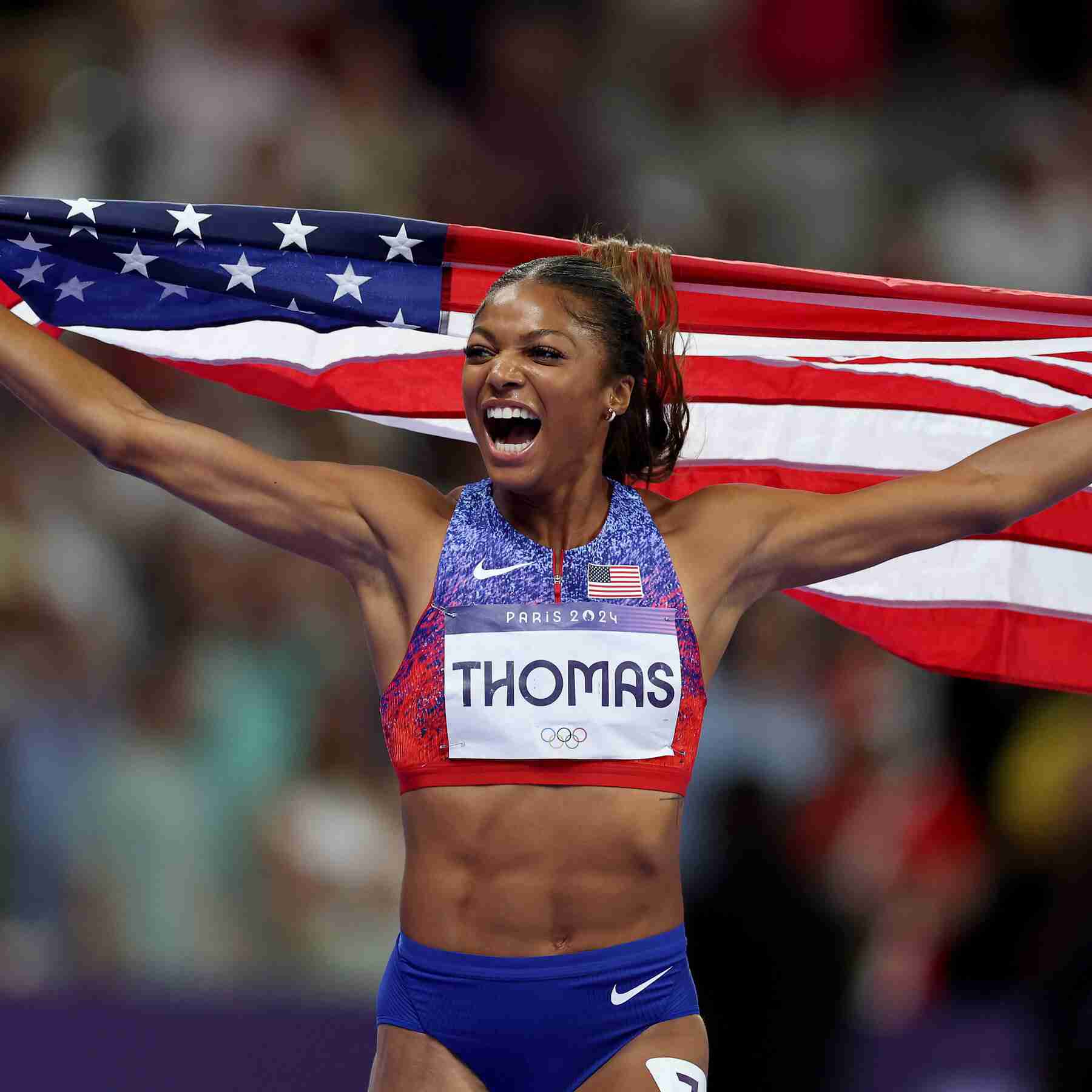 The U.S. Sprinter Gabby Thomas Wins Gold in Women’s 200-Meter Race