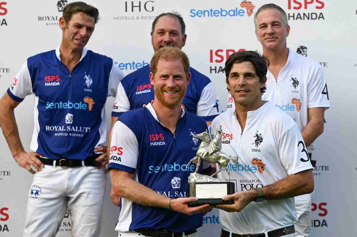 Royal news – live: Prince Harry plays in charity polo game as Meghan’s new Netflix series revealed
