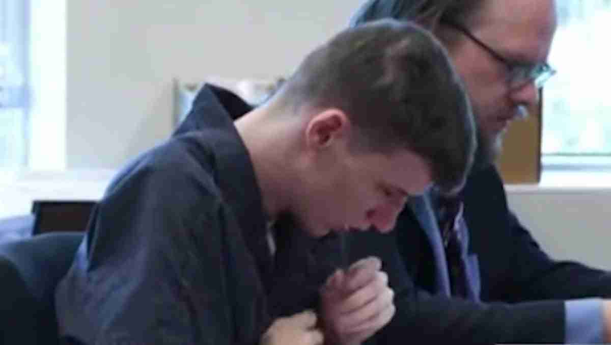 Murderer retches while sentenced to up to 100 years for torturing autistic brother