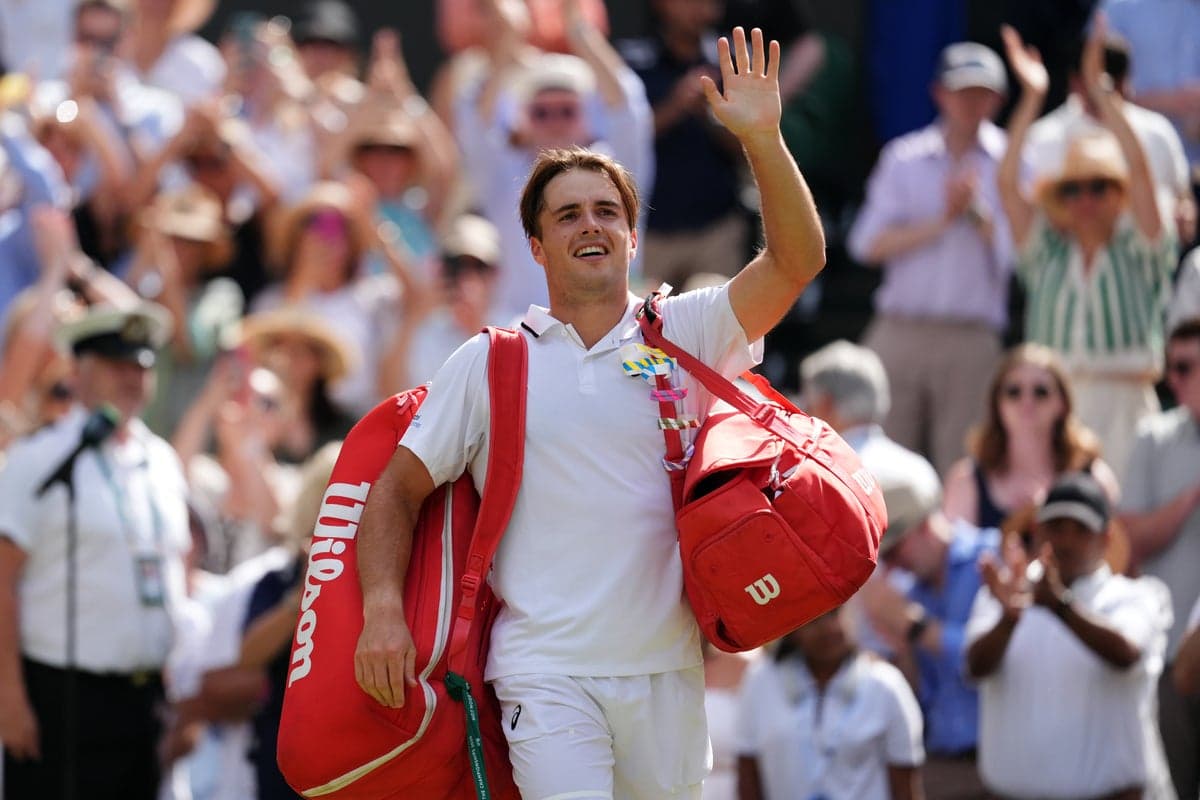 Arthur Fery overpowered by Alexander Zverev as Wimbledon dream comes to abrupt end