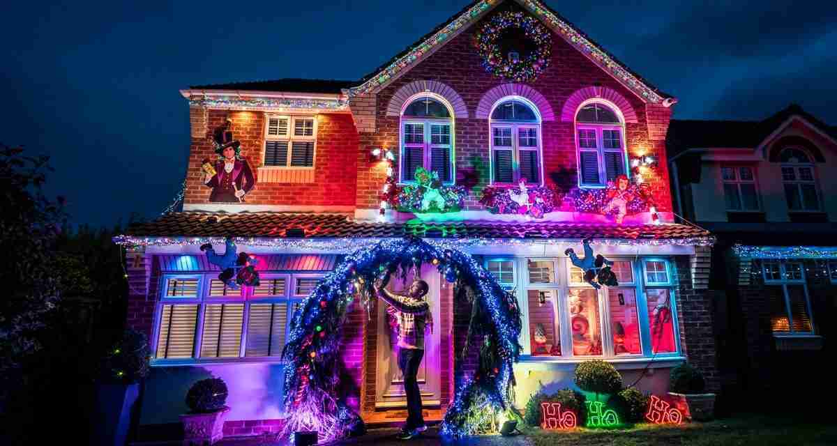 Doncaster couple cover house with lavish Willy Wonka-themed Christmas decorations