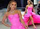 Amanda Holden is compared to Barbie as she dons a bright pink sweetheart gown for the third Britain’s Got Talent semi-final