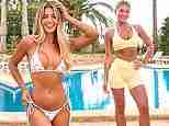 Love Island’s Molly Smith shows off her taut abs in tiny floral bikini as she launches fitness plan Summer Sweat Challenge offering live workouts