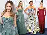 Tony Awards best dressed! Angelina Jolie brings the drama in Grecian goddess-inspired gown as Ariana DeBose wows in colorful look and Alicia Keys dazzles in crimson frock on the glam red carpet in NYC