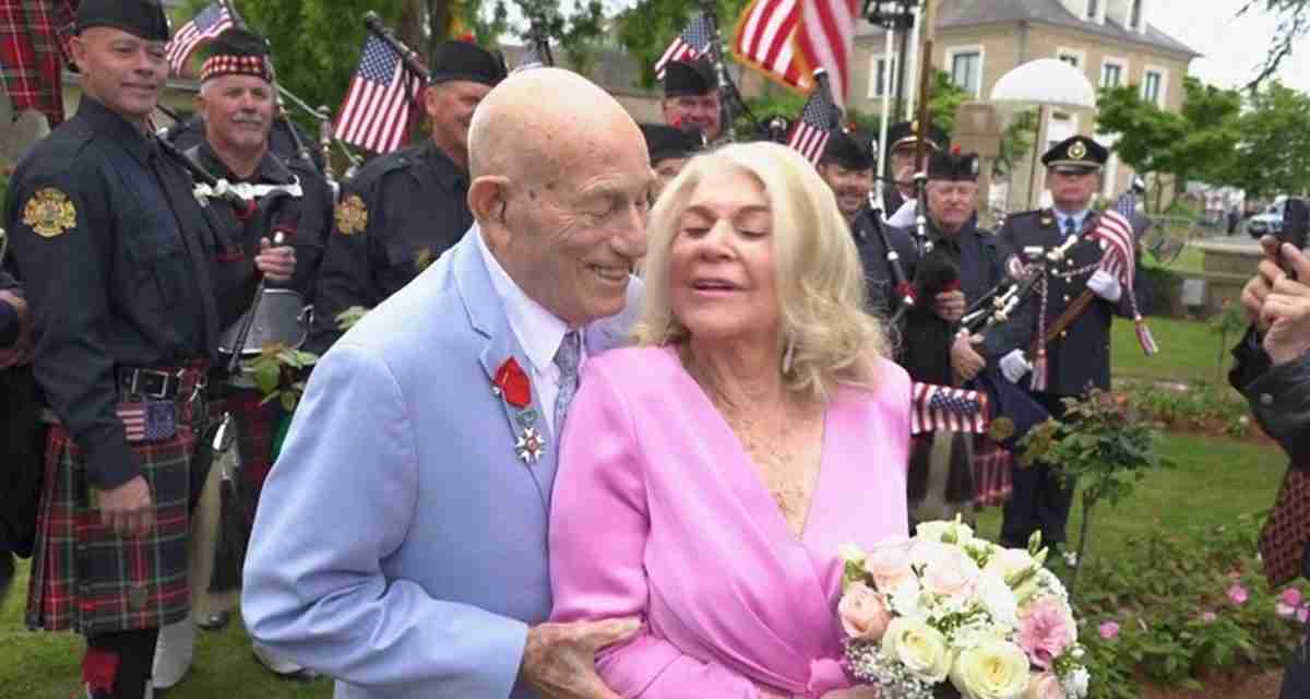 100-year-old Second World War veteran marries sweetheart near Normandy’s D-Day beaches