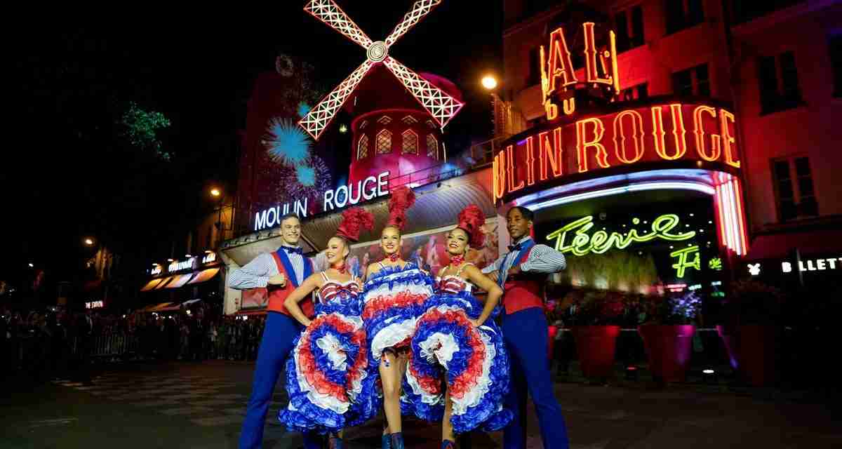 Moulin Rouge cabaret’s iconic red windmill restored after collapsing earlier this year