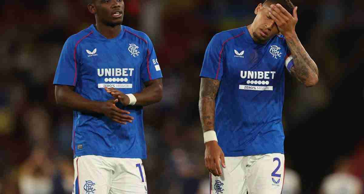 Rangers exit Champions League qualifier as manager brands red card ‘worst decision I have seen in football’