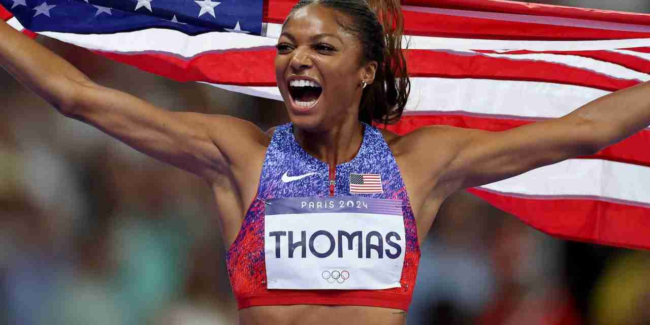 The U.S. Sprinter Gabby Thomas Wins Gold in Women’s 200-Meter Race