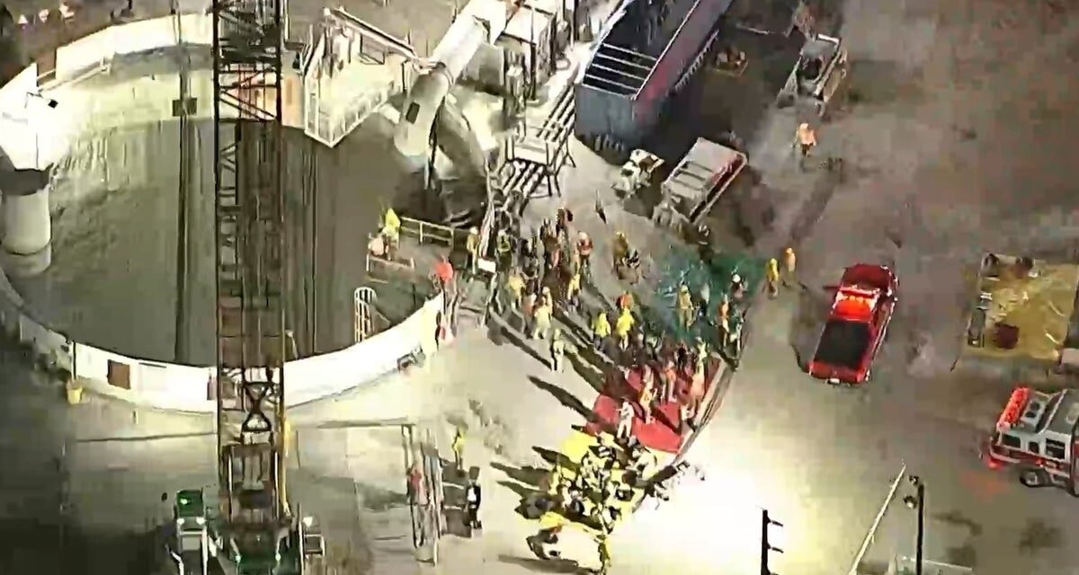 31 workers safely removed after part of industrial tunnel collapses in  Los Angeles