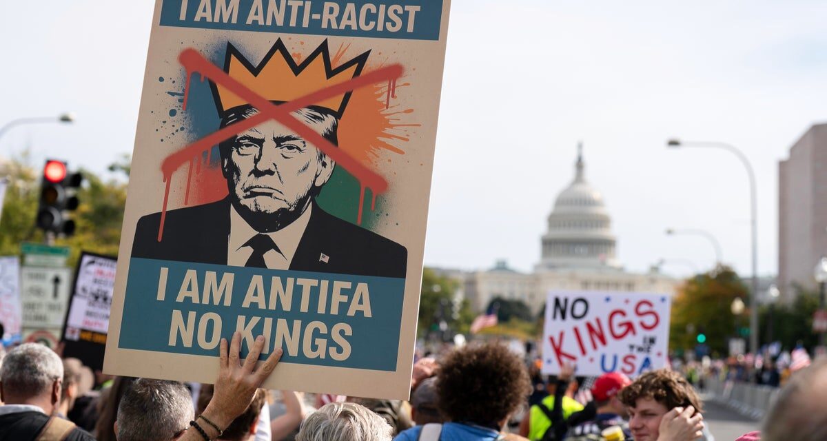 ‘No Kings’ protests pass in festival atmosphere as an estimated 7 million across US rally against Trump’s ‘authoritarianism’