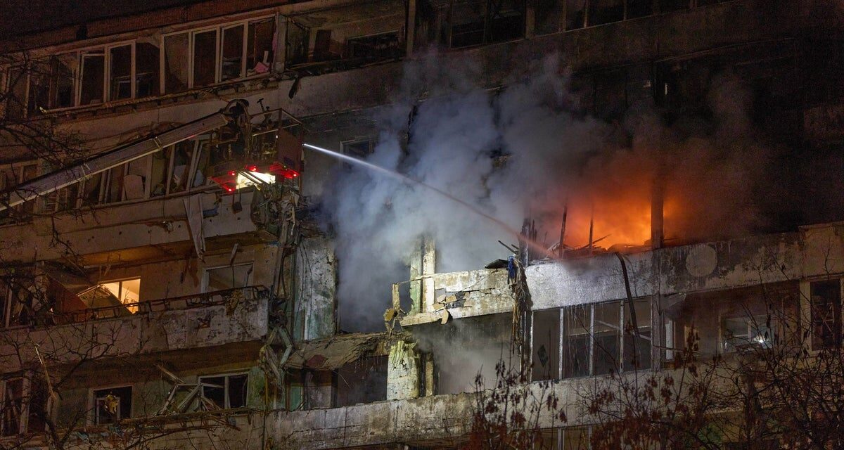 Ukraine-Russia war latest: Putin bombs Kyiv with drone swarm after Zelensky hails changes to Trump’s peace plan