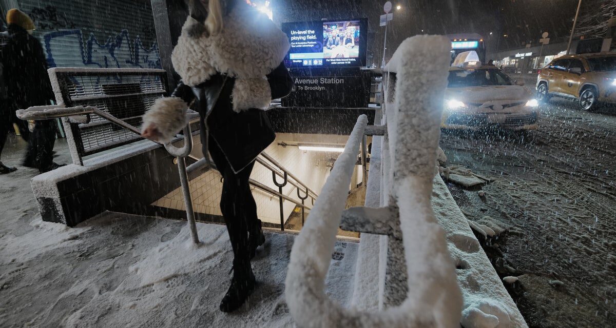 Millions stuck at home by travel bans and blizzard warnings as winter storm hits