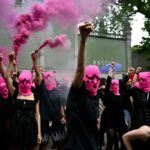 Pussy Riot protest forces temporary closure of Russian pavilion at Venice Biennale